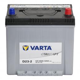 VARTA  Standart  60Ah  520 En (обр)  D23-2 232х175х225